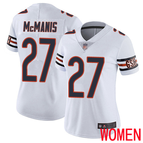 Chicago Bears Limited White Women Sherrick McManis Road Jersey NFL Football #27 Vapor Untouchable